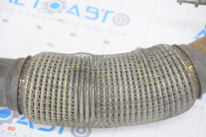 Intake pipe with catalytic converter VW Tiguan 09-17 torn mesh on the corrugation