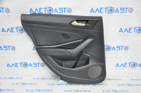 Door trim card rear left VW Jetta 19-24 leather black worn