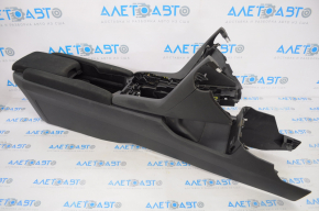 Console center armrest and cup holders Honda Civic X FC 16-21 black cloth, scratches