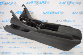 Console center armrest and cup holders Honda Civic X FC 16-21 black cloth, scratches