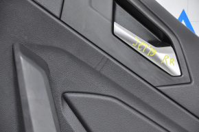 Door trim card rear right VW Jetta 19-24 leather black scratches