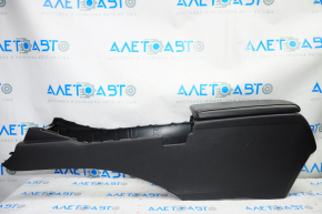 Central console armrest Lexus ES300h ES350 13-18 black leather, broken air duct, scratches