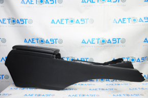 Central console armrest Lexus ES300h ES350 13-18 black leather, broken air duct, scratches