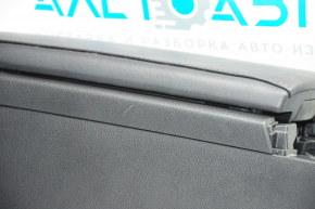 Central console armrest Lexus ES300h ES350 13-18 black leather, broken air duct, scratches