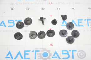 Hardware for fastening the bottom protection rear 13pcs Tesla Model Y 20-25
