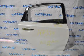 Door assembly rear right Nissan Altima 13-18 white QAB