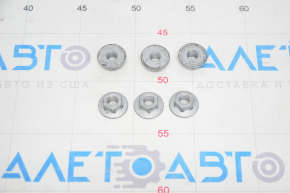 Rear bumper reinforcement mounting nut 6pcs Tesla Model Y 20-25 for towbar