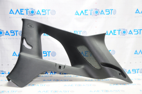 Rear pillar trim right Jeep Cherokee KL 14-18 black broken fastener, without plug, rubbed