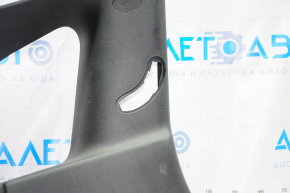 Rear pillar trim left Jeep Cherokee KL 14-18 black, without plug, rubbed