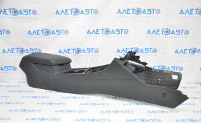Console center armrest and cup holders VW Jetta 19-21 leather black scratches