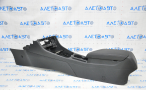 Console center armrest and cup holders VW Jetta 19-21 leather black scratches
