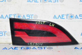 Inner taillight trunk lid left Chevrolet Volt 11-15 chipped plastic, needs polishing