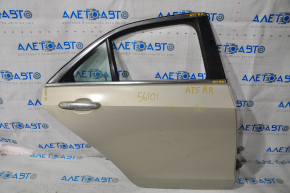 Rear right door assembly for Cadillac ATS 13-18, silver, butt