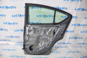 Door assembly rear right Nissan Versa 15-19 usa rest, graphite KAD, deep scratch, mechanical window lifter