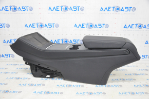Console center armrest and cup holders Tesla Model Y 20-25 leather black, type 1, without wiring