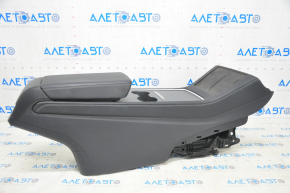 Console center armrest and cup holders Tesla Model Y 20-25 leather black, type 1, without wiring