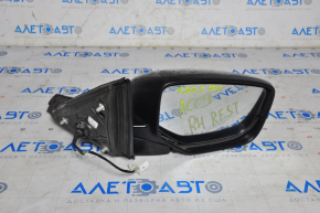 Side mirror right complete Honda Accord 13-17 3 pins, black, broken corner