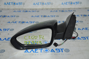 Left side mirror assembly Chrysler 200 15-16 3-pin, graphite, with mirror element