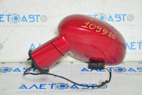 Left side mirror assembly for Dodge Challenger 09-12, 3-pin, red