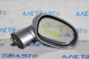 Right side mirror assembly for Dodge Challenger 09-12, 3-pin, silver