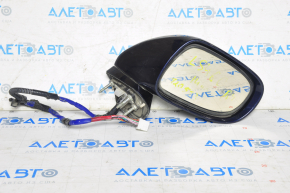 Right side mirror complete Lexus LS460 07-09 prerest 14 pins, dark blue