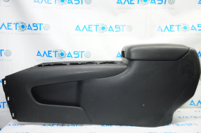 Console central armrest Nissan Pathfinder 13-20 black leather, scratches