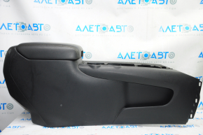 Console central armrest Nissan Pathfinder 13-20 black leather, scratches