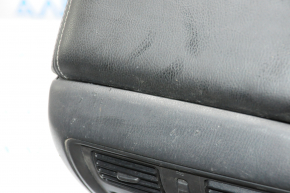 Console central armrest Nissan Pathfinder 13-20 black leather, scratches