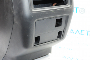 Console central armrest Nissan Pathfinder 13-20 black leather, scratches