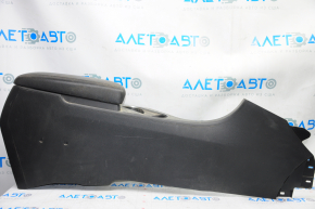 Central console armrest and cup holders Kia Optima 14-15 rest black leather, scratches, dry cleaning