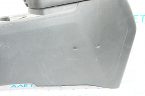 Central console armrest and cup holders Kia Optima 14-15 rest black leather, scratches, dry cleaning