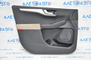 Door trim card front left Ford Escape MK4 20-22 black with beige, scratches, for cleaning
