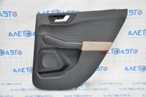 Door trim card rear right Ford Escape MK4 20-22 black with beige cloth, scratch, needs cleaning