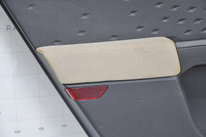 Door trim card rear left Ford Escape MK4 20-22 black with beige cloth, scratches, needs cleaning