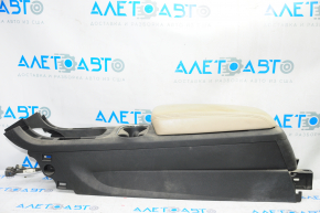 Central console armrest Chevrolet Volt 11-15 beige leather, scratches, dry cleaning