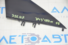 Mirror cover triangle outer front right Tesla Model 3 18- black, glossy, break crepe