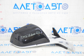 Side mirror right Tesla Model 3 18-20 13+1 pins, heated, auto-dimming, black, chrome