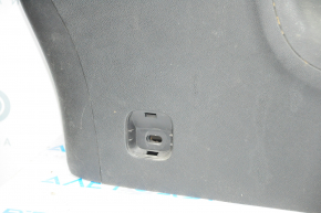 Central console armrest and cup holders Dodge Dart 13-16 black, leather, black stitching, scratches, without plugs