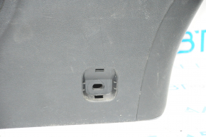 Central console armrest and cup holders Dodge Dart 13-16 black, leather, black stitching, scratches, without plugs