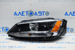 Headlight front left VW Jetta 11-16 bare yellow reflector