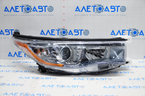 Headlight front right Toyota Highlander 14-16 dark TYC