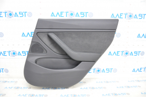 Door trim card rear right Tesla Model 3 18-20 leather black with speaker with window lift control and door opening button