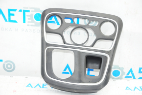 Chrysler 200 15-17 center console trim black, chrome finish