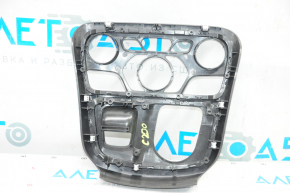 Chrysler 200 15-17 center console trim black, chrome finish