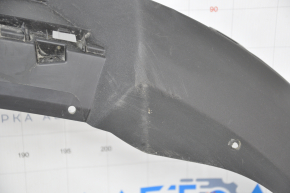 Front bumper lip Ford Escape MK4 20-22 without parking sensors structure is dented, sawed, crack in the grille