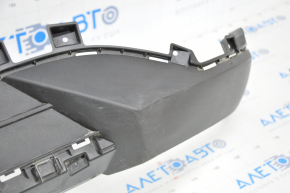 Front bumper lip Ford Escape MK4 20-22 without parking sensors structure is dented, sawed, crack in the grille