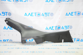 Rear pillar trim lower right Ford Fiesta 11-19 4d black, scratches
