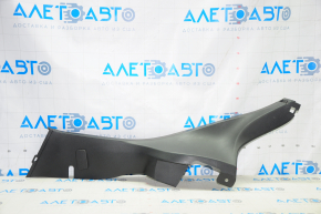Rear pillar trim lower left Ford Fiesta 11-19 4d black, scratches