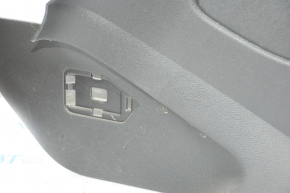 Central console armrest and cup holders Ford Escape MK3 13-16 black leather, scratches, without plugs