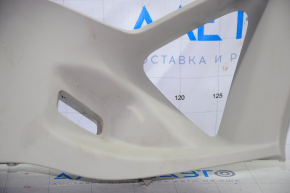 Upper left rear pillar trim Ford Fiesta 11-19 5d under belt gray, plastic turned white, scratches